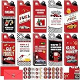 Moinchore 30 Pcs Gas Gift Cards Money Holder for Cash Gas Can Gift Cards with Envelopes Tree Hanging Ornaments Holiday Employee Appreciation 2026 New Year Party Decorations