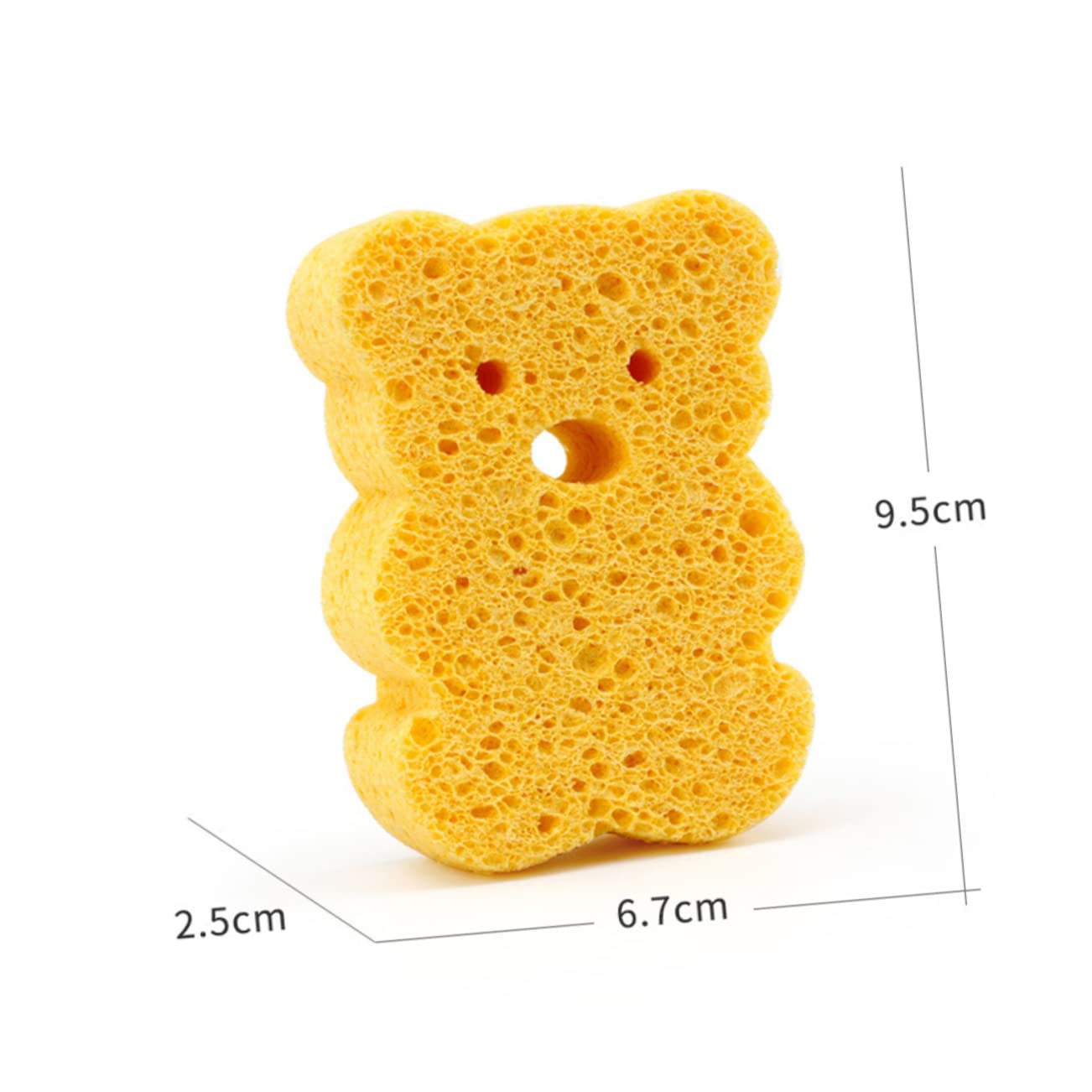 Healeved 18pezzi Spugne Da Bagno Per Forma Di Animali Scrubbers Di Luffa Naturale Morbidi e Sicuri Facilmente Lavabili e Assorbenti Stella Orso e Coniglio