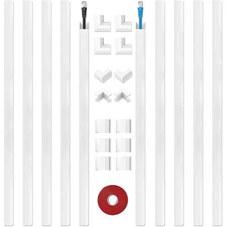 Goulotte Passe Cable Chemin De Câble De PVC, Couverture De Fil De Cordon Large 40 50