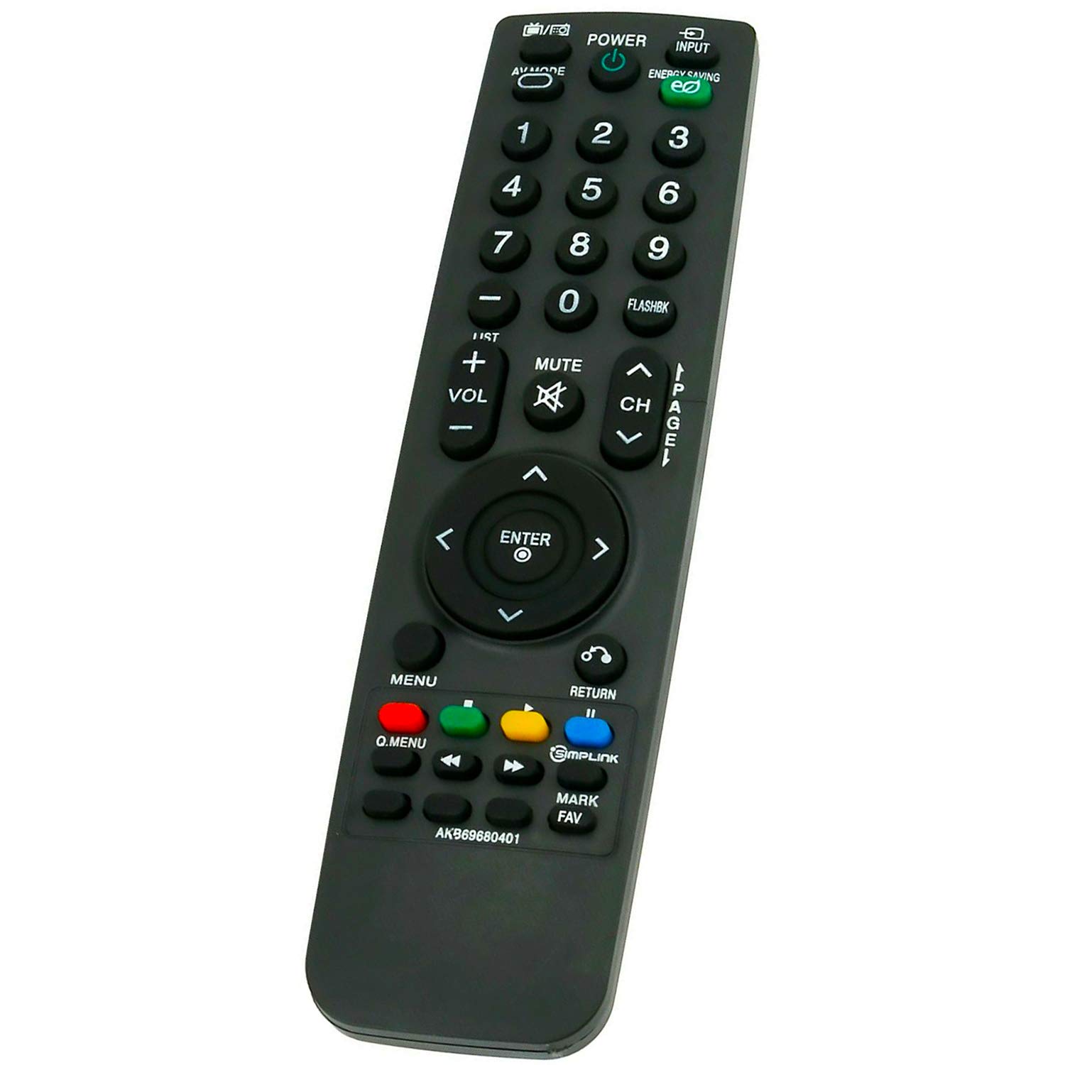 VINABTY AKB69680404 Sostituzione telecomando per LG TV LCD 42LF2500 47LH3000 42LF2510 32LH3000 32LF2510 42LG2100 47LH3010 50PQ3000 42LH2000 42LH2010 26LD320 22LD320