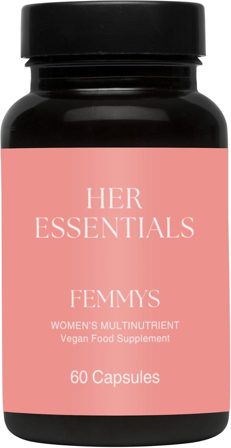 Womens Multivitamins & Minerals with Hyaluronic Acid & Biotin | 26 Essential Vitamins, Minerals & Botanicals | Optimal Dosages | Vegan & Gluten Free | No Synthetic fillers | 60 Caps | Her Essentials