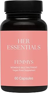 Womens Multivitamins & Minerals with Hyaluronic Acid & Biotin | 26 Essential Vitamins, Minerals & Botanicals | Optimal Dosages | Vegan & Gluten Free | No Synthetic fillers | 60 Caps | Her Essentials