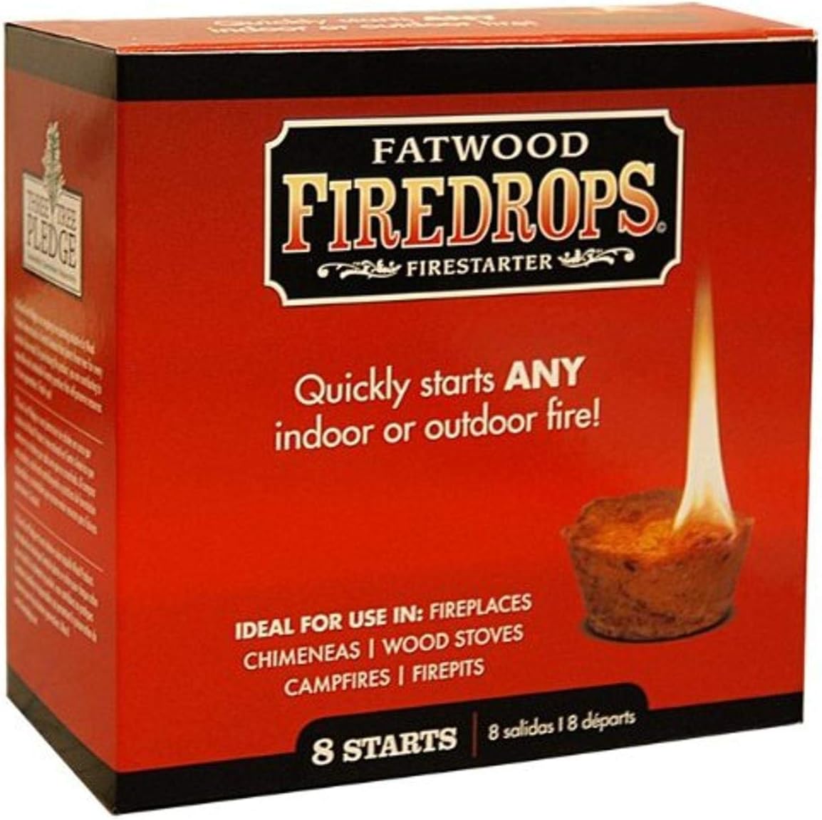 Fatwood Firedrops Firestarters, 8-Count