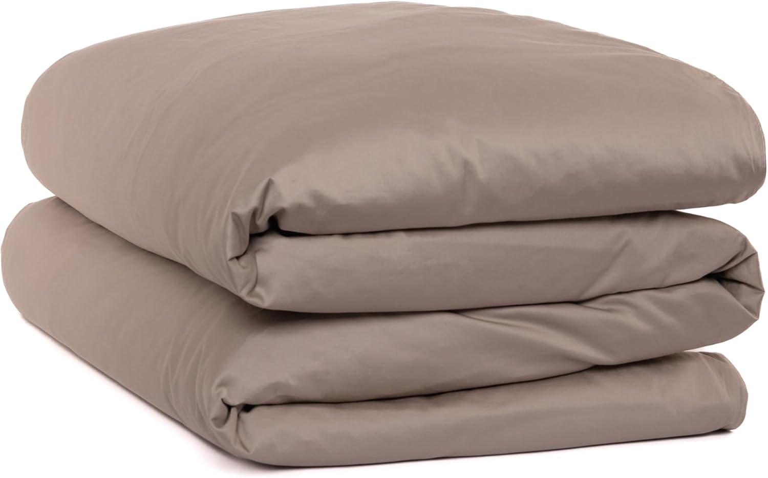 Canadian Down & Feather Co. - Duvet Cover Queen Size 300 TC Cotton Percale - 3 Sided Zipper Closures (Queen, Dune - Grey-Brown)
