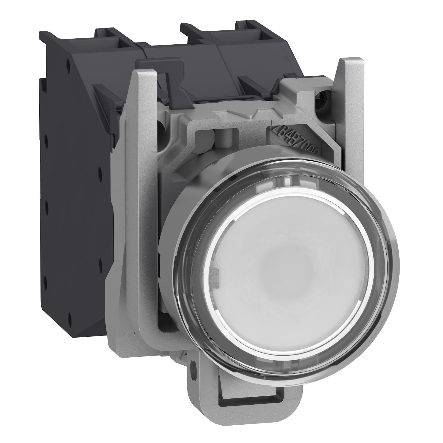 PULS.LUM.BLANCO Bouton poussoir 1NO capuchon étanche 24V 230V 240V blanc
