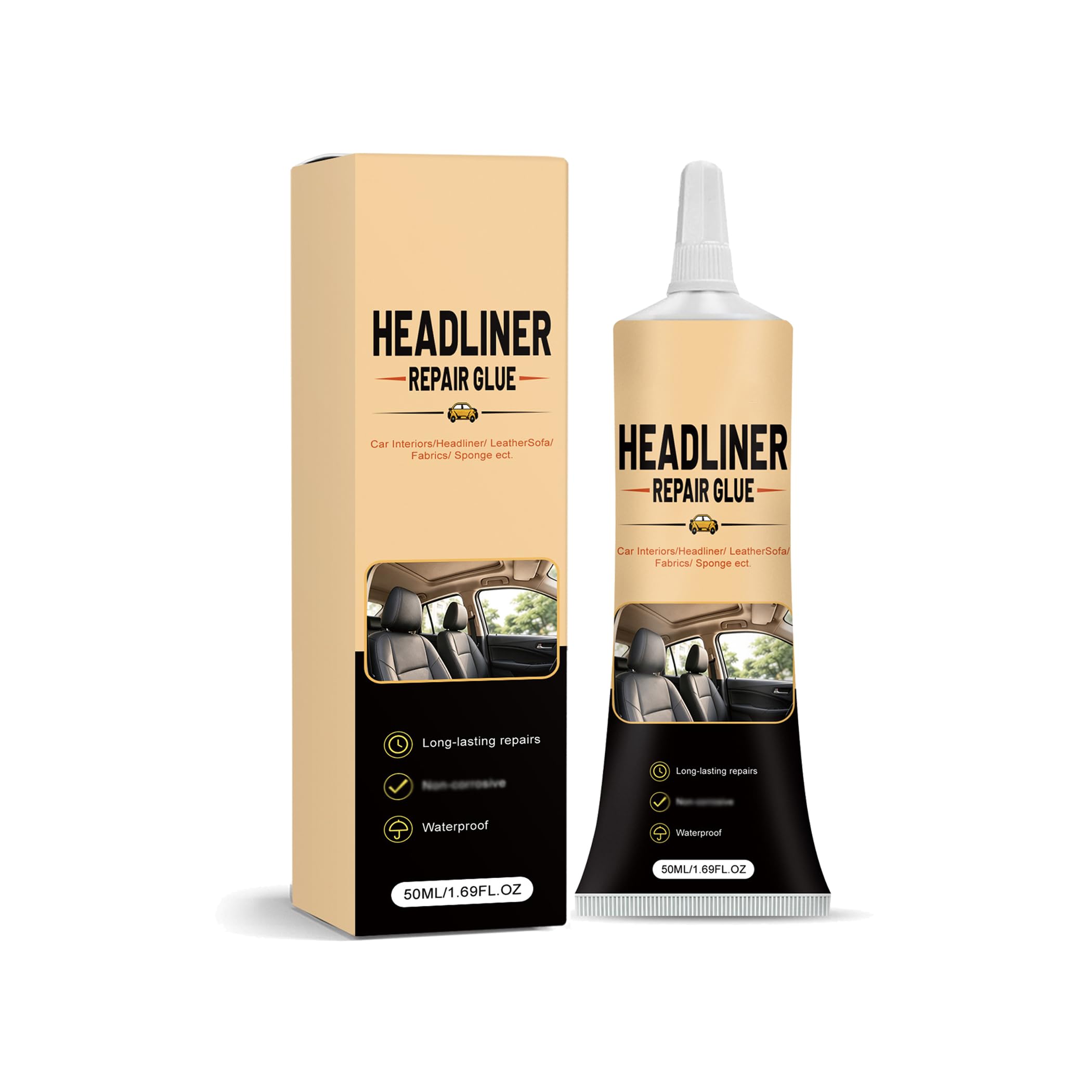 Nimedala Headliner Repair Glue, Car Headliner Repair Glue Waterproof (1pcs)