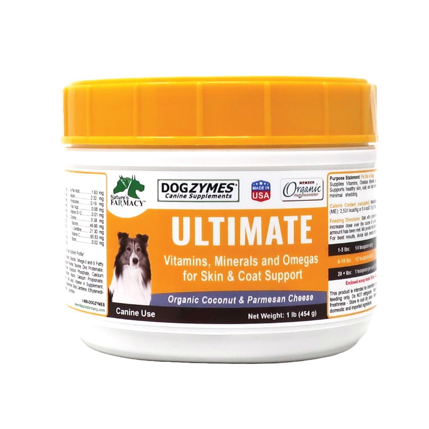 Ultimate Skin and Coat with Algal Oil and Organic Coconut (1 Pound)
