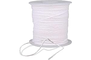 BEADNOVA Braided Candle Wick, a 200 ft Spool of Cotton for Candle...