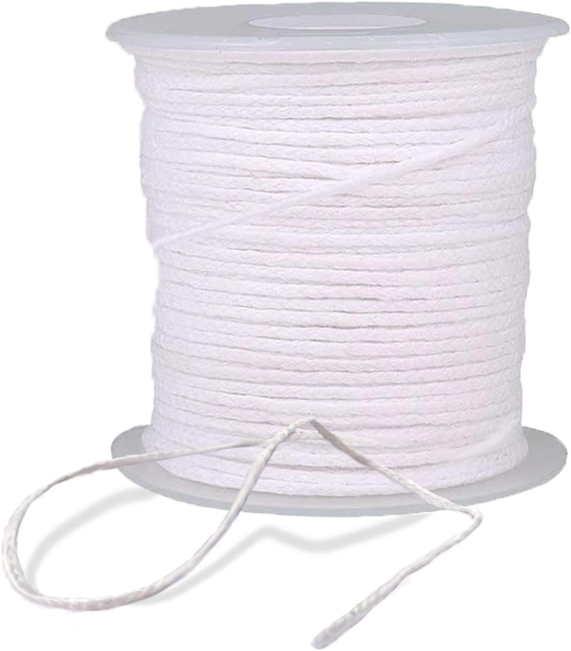 BEADNOVA Braided Candle Wick Spool 200 ft Cotton Candle Wick Roll Core Braided Wick for Candle Making and Candle DIY (61m/67yard/200 Foot)