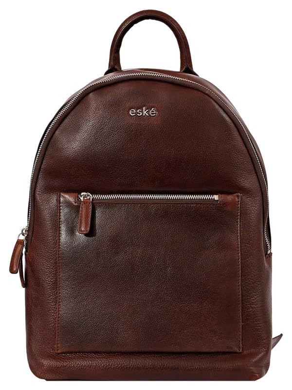 eske Sebastian - Genuine Leather Unisex 30 L Backpack - Fits Upto 13" Inch Laptop - Trolley Strap - Water Resistant - Spacious Compartment - Adjustable Strap (B0CN4M5K7N) Amazon Price History, Amazon Price Tracker