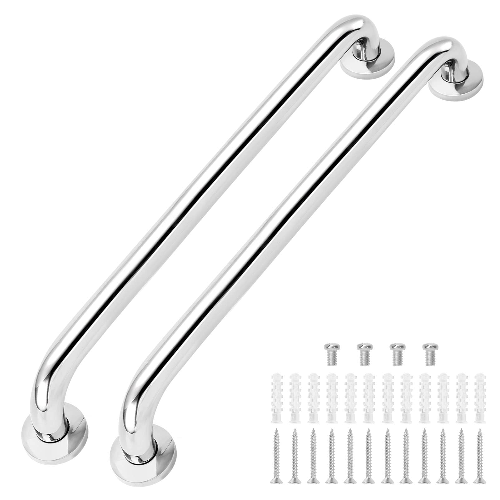 Buy 2Pcs Bathroom Grab Bar 19inch Anti Slip Shower Grab Bar