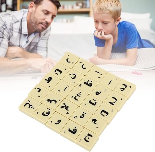 Miniatura 3 de Azulejos de letras de plástico, 110 piezas de Scrabble Letters Scrabble Tiles Making Alphabet Coasters y Scrabble Crossword Game
