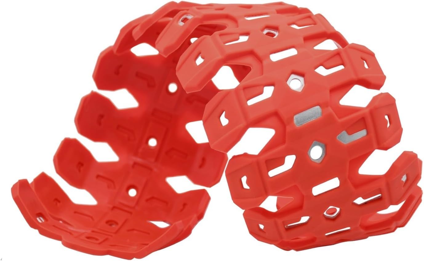 60CM Exhaust Shield Muffler Pipe Protector Cover Heat Shield Compatible With YZ125 YZ250(Orange)