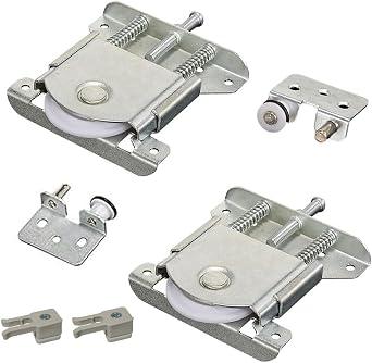 YUANQIAN 2 x Sliding Door Rollers Wardrobe Roller 2p