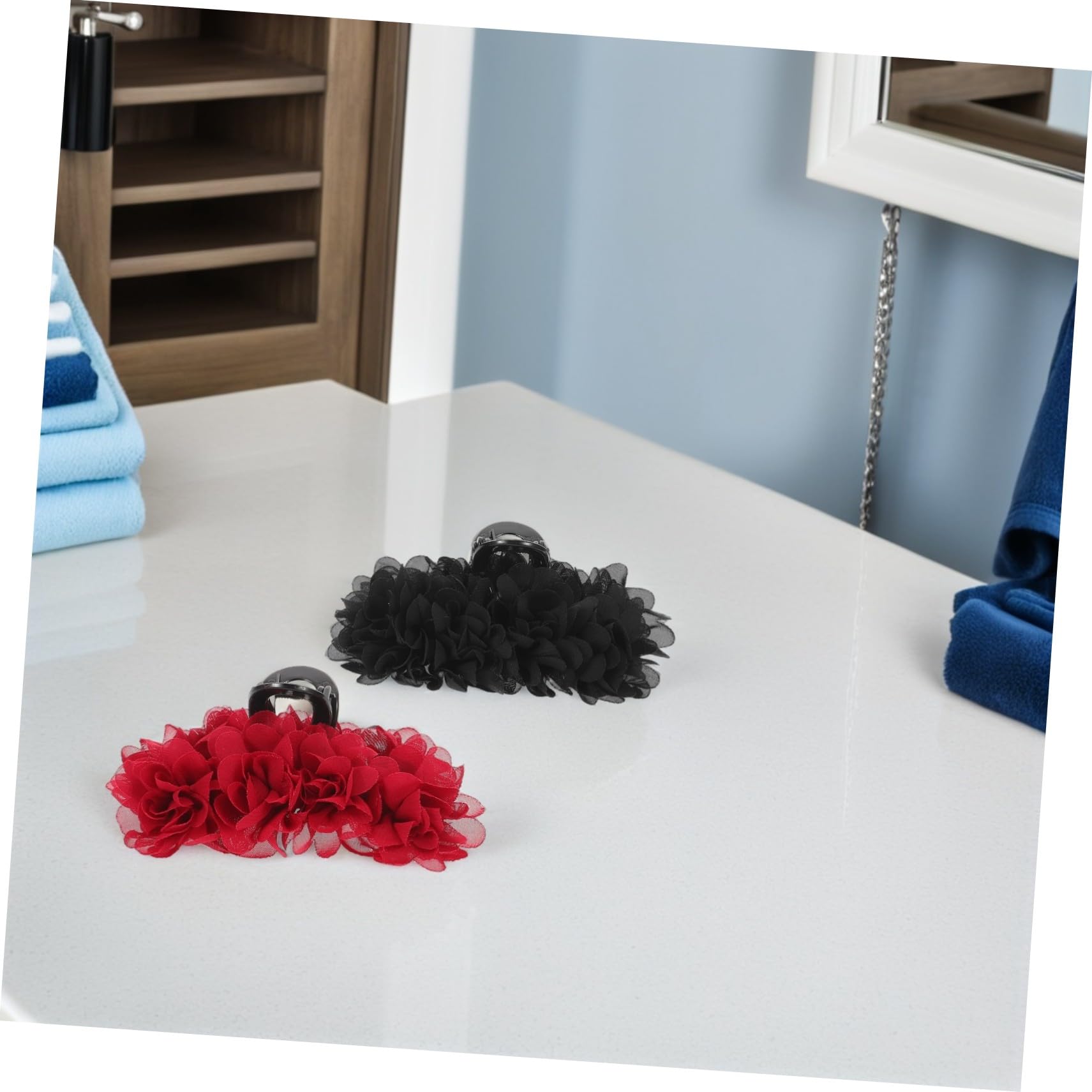 16 Pièces Pinces à Cheveux Rose pour Femmes Accessoires Floraux Élégants pour et Chignons Clips Résistants pour Cheveux Épais et Fins