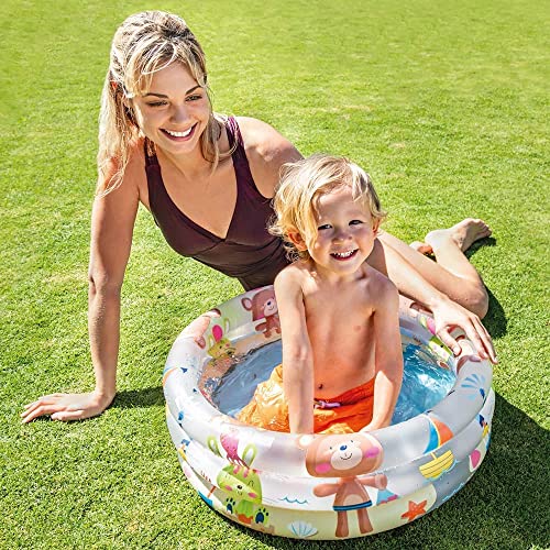 Image of LONGMIRE Baby Bath tub for Kids 0 to 2 Year | Inflatable Bath tub for Kids Multi Cartoon Print I Pack of 1 I Size 2 FT - 24 Inches