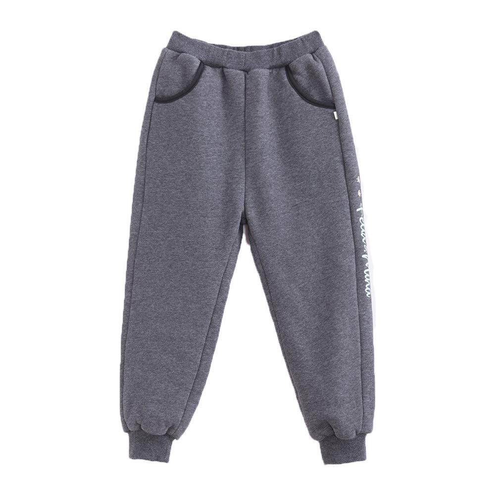 Pantalones de entrenamiento para correr por la mañana con doble capa de abrigo 7