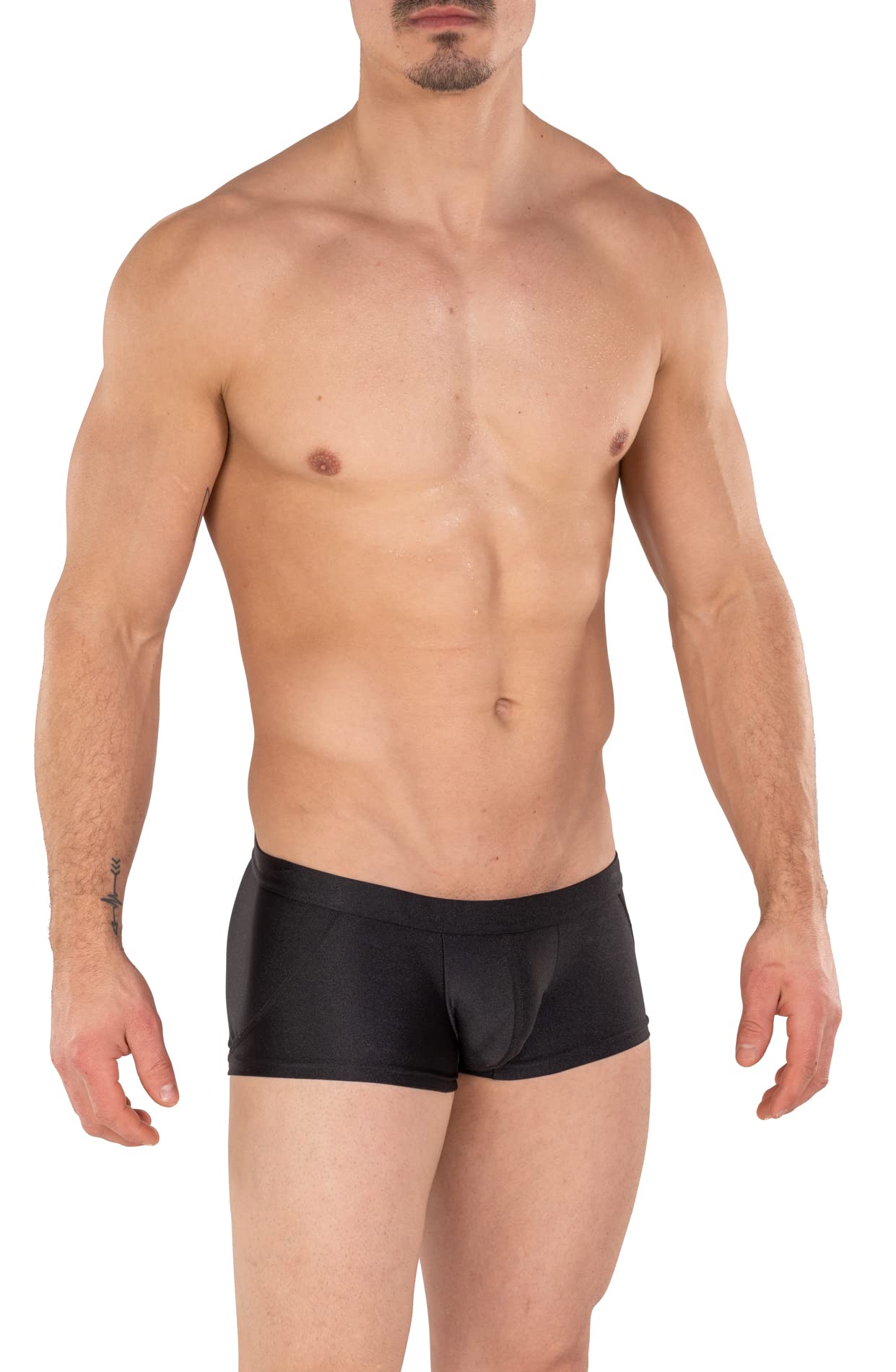 Gary Majdell Sport Mens Competition Style Boxer Brief Swimsuit with Front Pouch