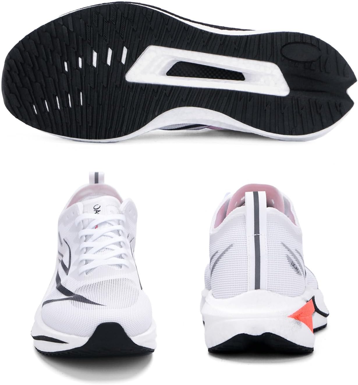 Carbon Plate Marathon Running Racing Shoes Men Stable Support Shock-Relief Ultra-Light TPU Outsole Rebound Sneakers
