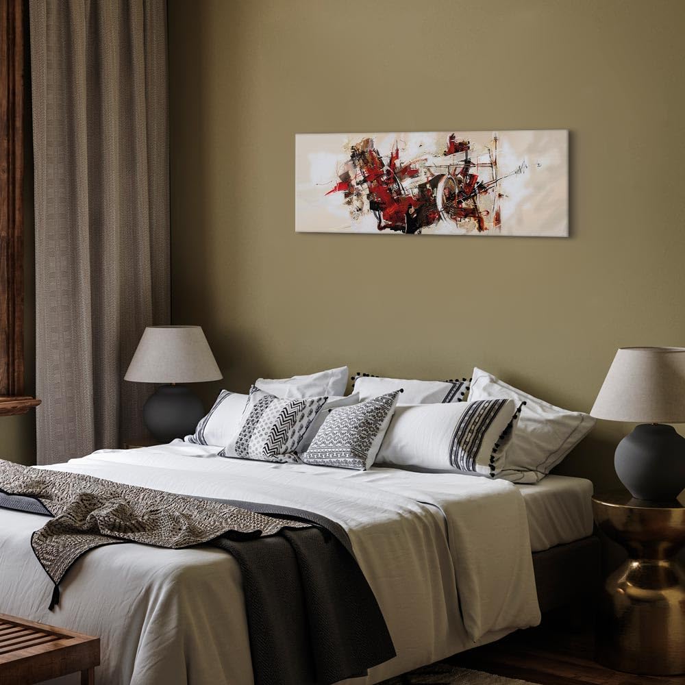 murando - Quadro in Rilievo Astratti Beige 120x40 cm 1 Pezzo su Tela Strutturata XXL Grande - Quadri Moderni Soggiorno - Stampe da Parete Moderno - Stampa Artistica Dipinta a Mano - Moderno 0101-59
