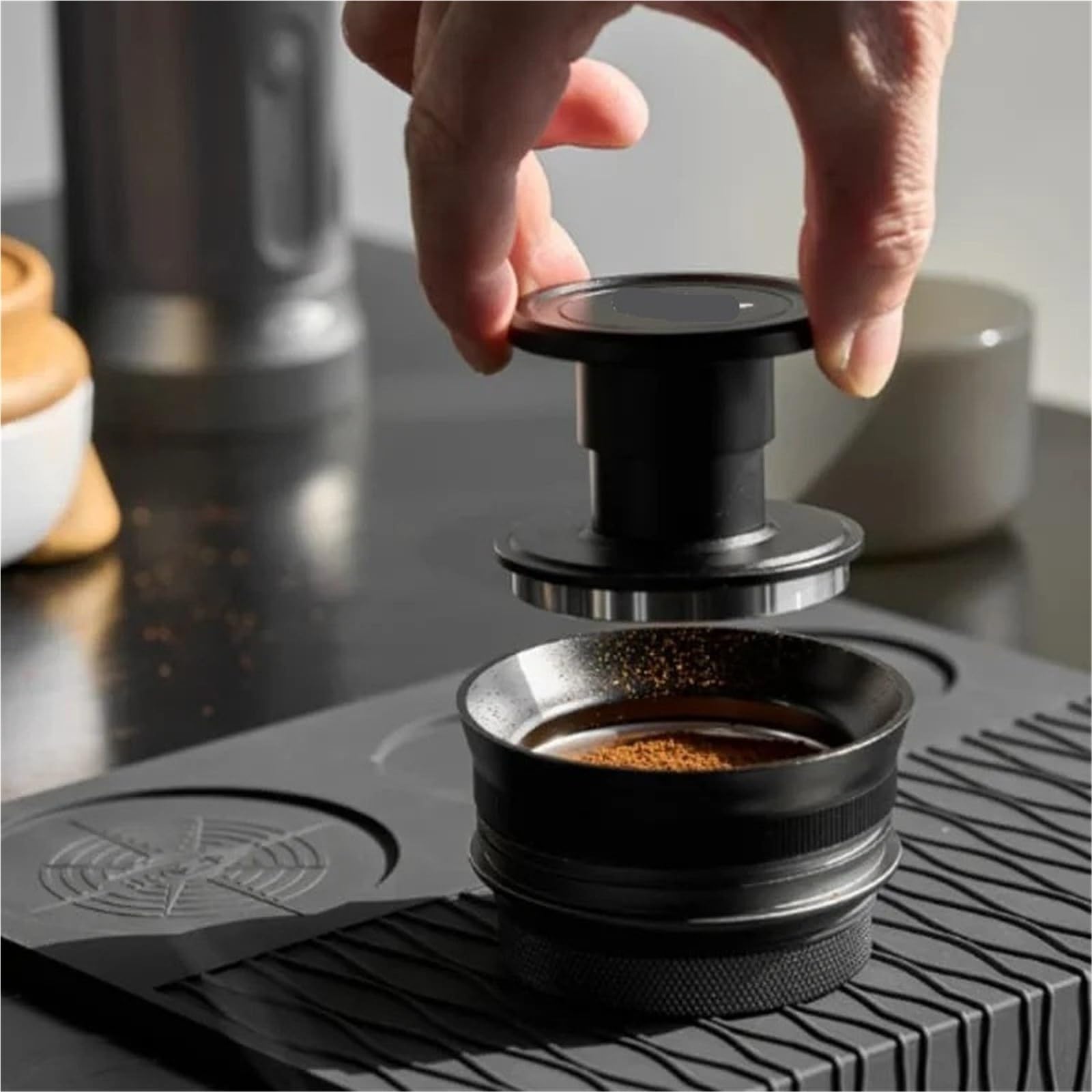 Kit Tamper, Compatibile Con IKAPE, Mini 51mm Imbuto Magnetico 58mm