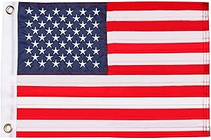HOOSUN 12.5" x 18" American Flag for Cars
