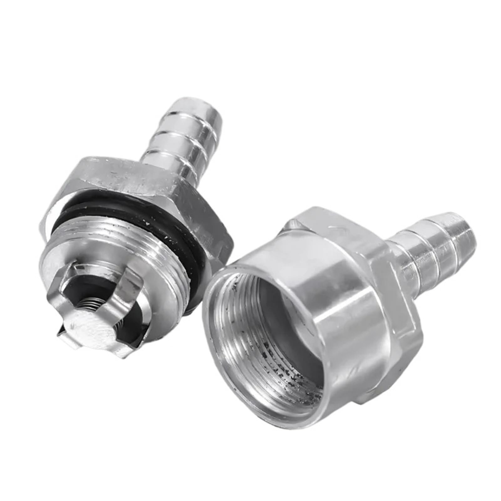 Zawór zwrotny paliwa samochodowego, zawór zwrotny, zasilanie olejem, pompa ręczna 6/8/10/12 mm, jednokierunkowy zawór zwrotny ze stopu aluminium do Peugeot Renault (4 szt. mieszane)