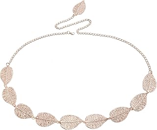 Summer Fashion Leaf Waist Chain Trendy Beach Holiday Body Chain Rose Gold Leaf Shape Belt Chain for Women Sexy Body Jewelry