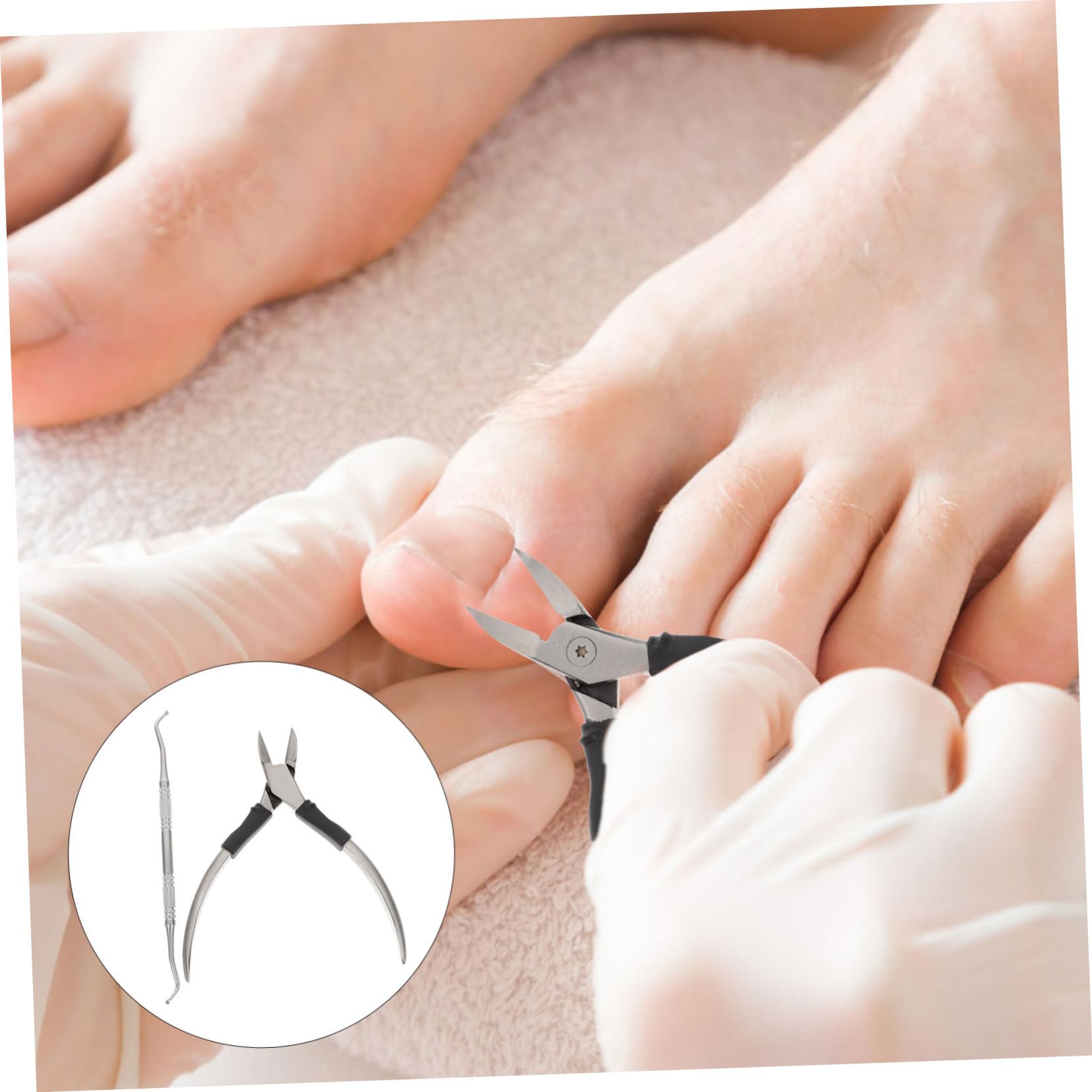 Beaupretty 3ensembles Pince à Cuticules Acier Outils De Manucure Pour Enlever Peaux Mortes Et Entretenir Kit Pratique Pour Soin Et Pédicure