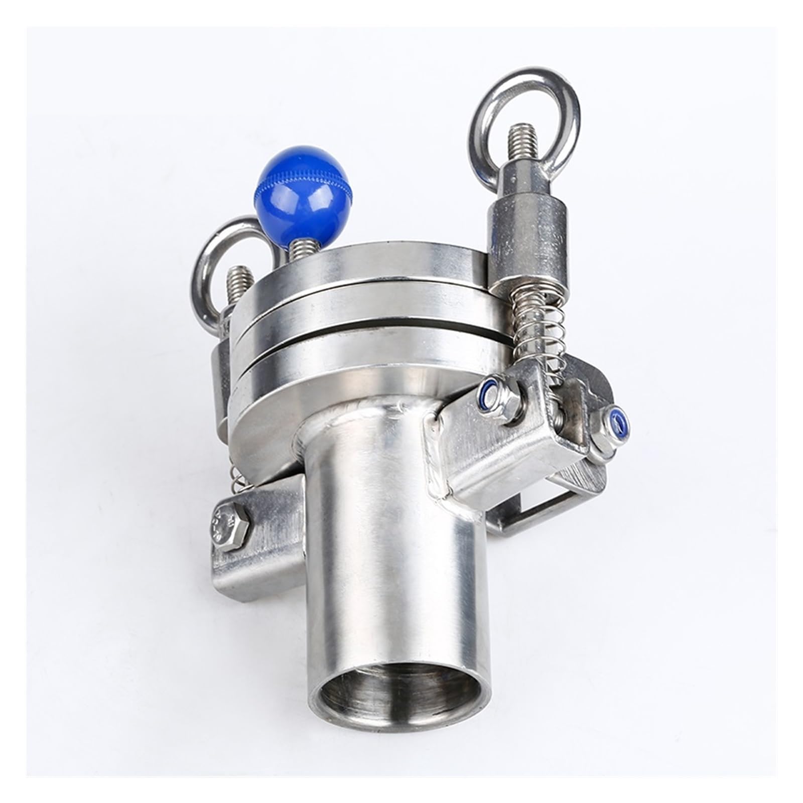 KACOME JB595-64 Necked Stainless Steel Quick Release Flange Sight Glass 304SS Stainless Steel high Pressure Quick Release Plate Length 80(DN150 Neck Outer Diameter 159)