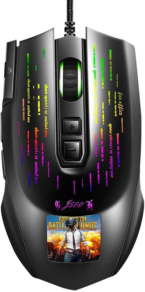 Bicaquu Plug and Play Sensitive Display Screen Gaming Mouse, Mouse, Durable for E-Sport Games Home Office Daily
