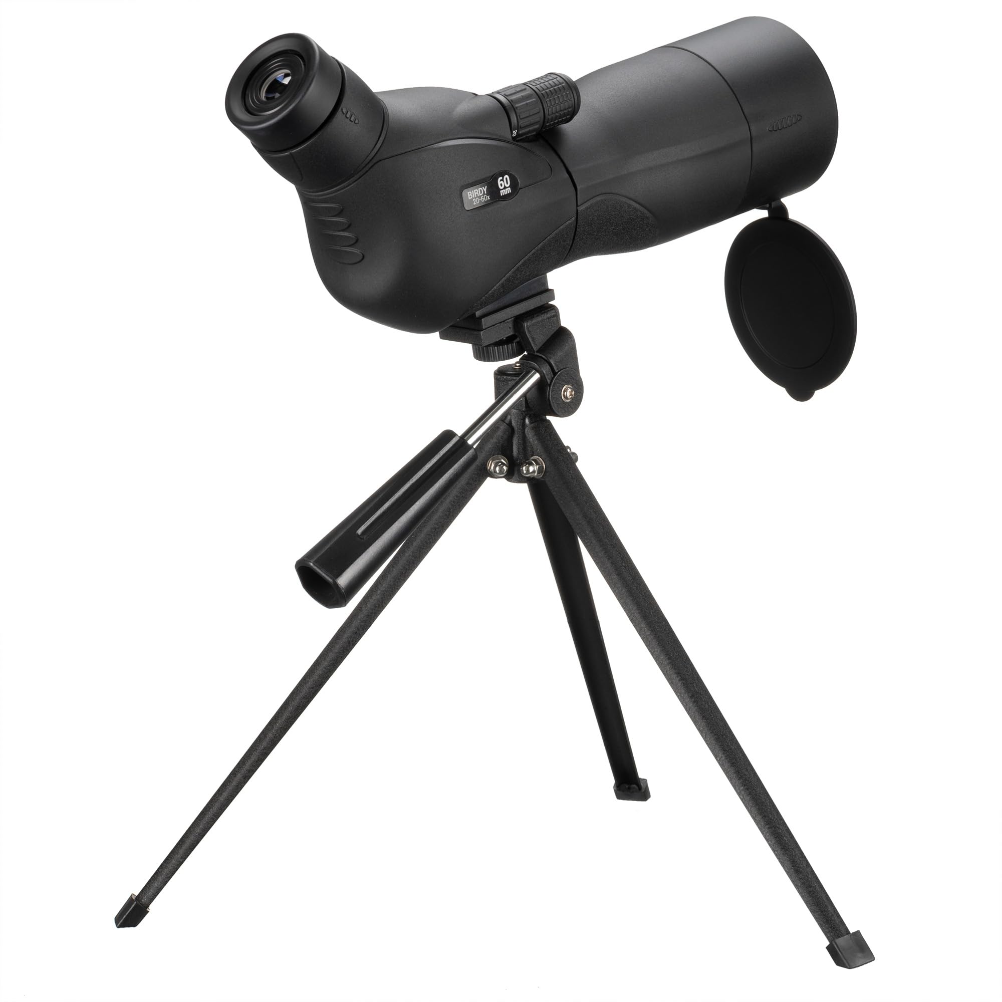 Optus Spektiv 20-60x60 Zoom Monokular Fernrohr mit Stativ, 45° Einblick, Twist-up-Augenmuschel, Teleskop für unterwegs Reisen Vogelbeobachtung