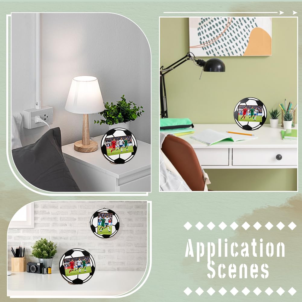 1 Set Fußball Bildrahmen 8 Zoll Sport Motiv Foto Rahmen Geschenke Fußball Leichtathletik Tisch Foto Deko Vertikal Oder Horizontal Verwendet Für Athleten Team Sport Party