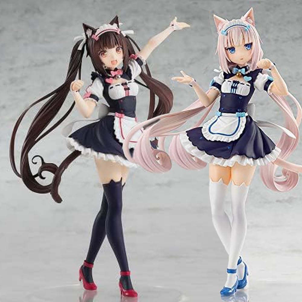 Puruuige Anime Figures Nekopara Chocola And Vanilla Action Figures 18cm