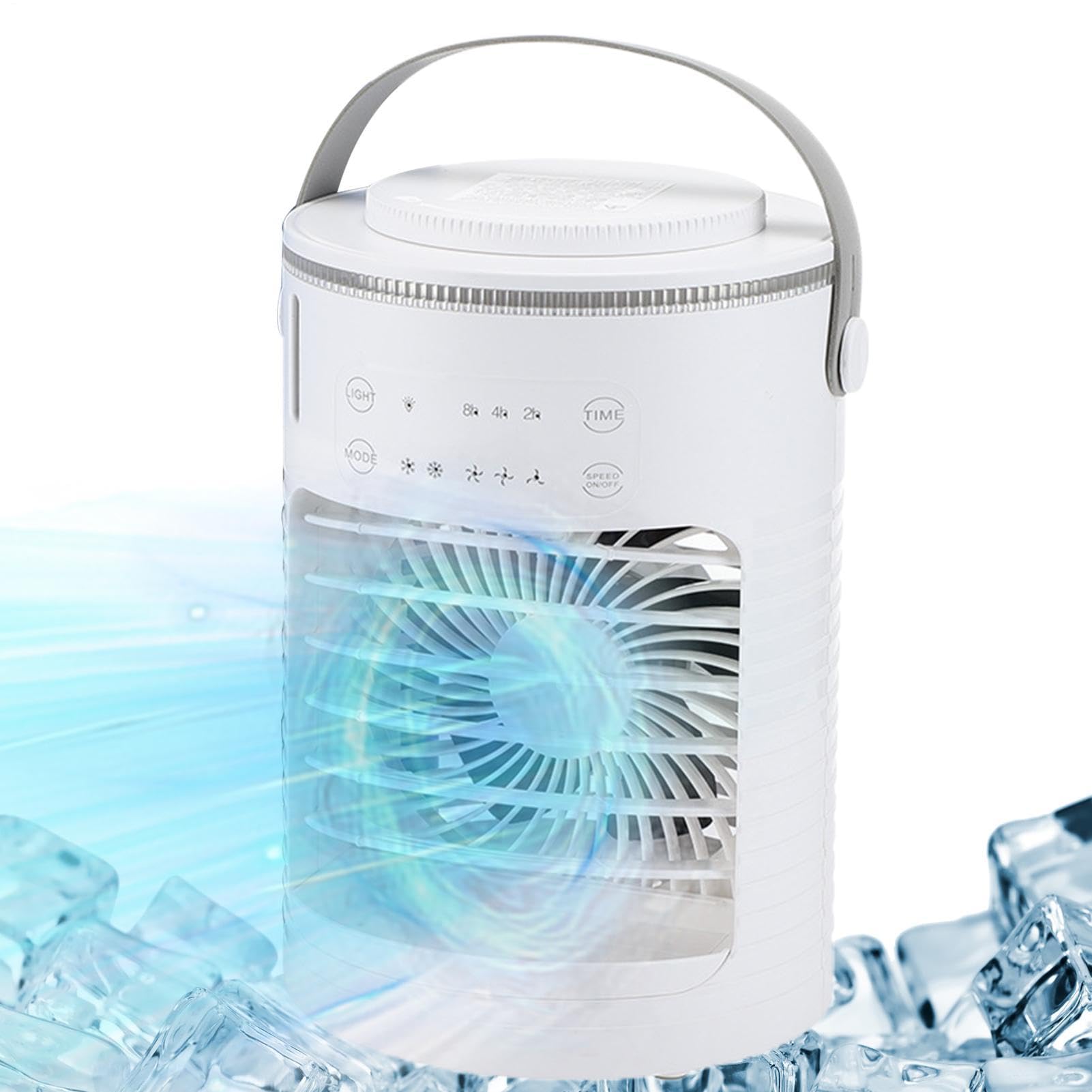 Ventilador con nebulización de agua 3 Velocidades Desmontable Portátil