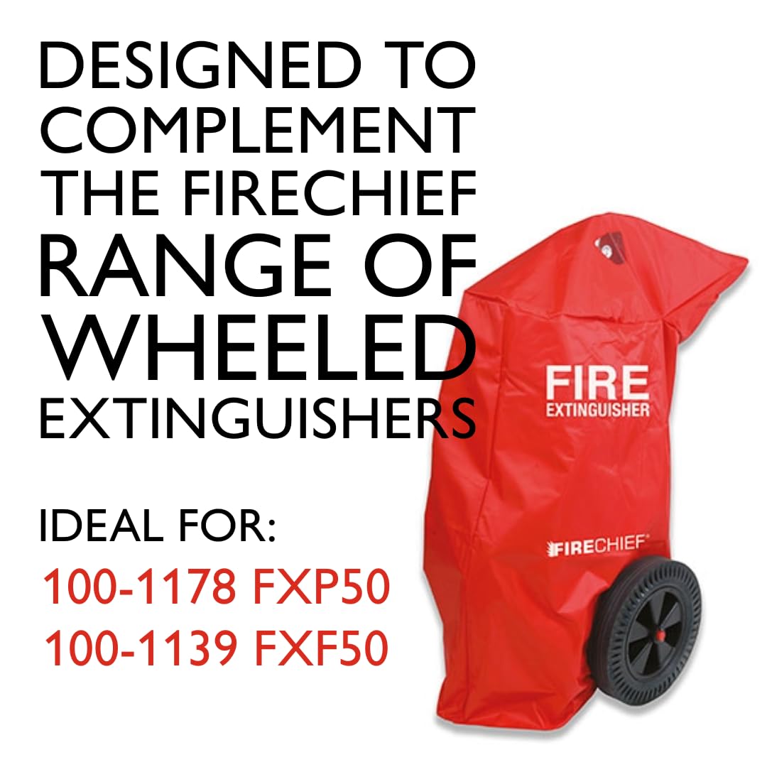 Firechief RPV8 - Funda para extintor (50 kg), color rojo