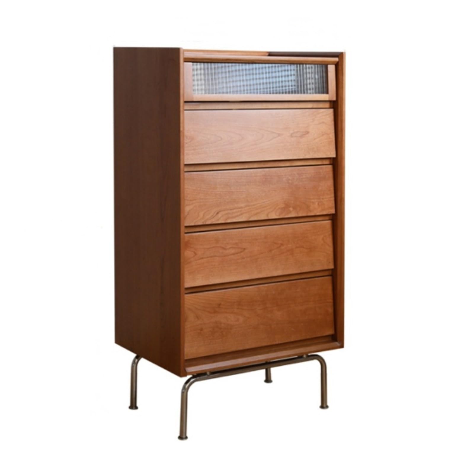 Dh2yjnbf3 Bedroom Solid Wood Vintage Five Drawer Chest Bedroom Modern Storage of Drawers Sideboard for Living Room Storage Organizer