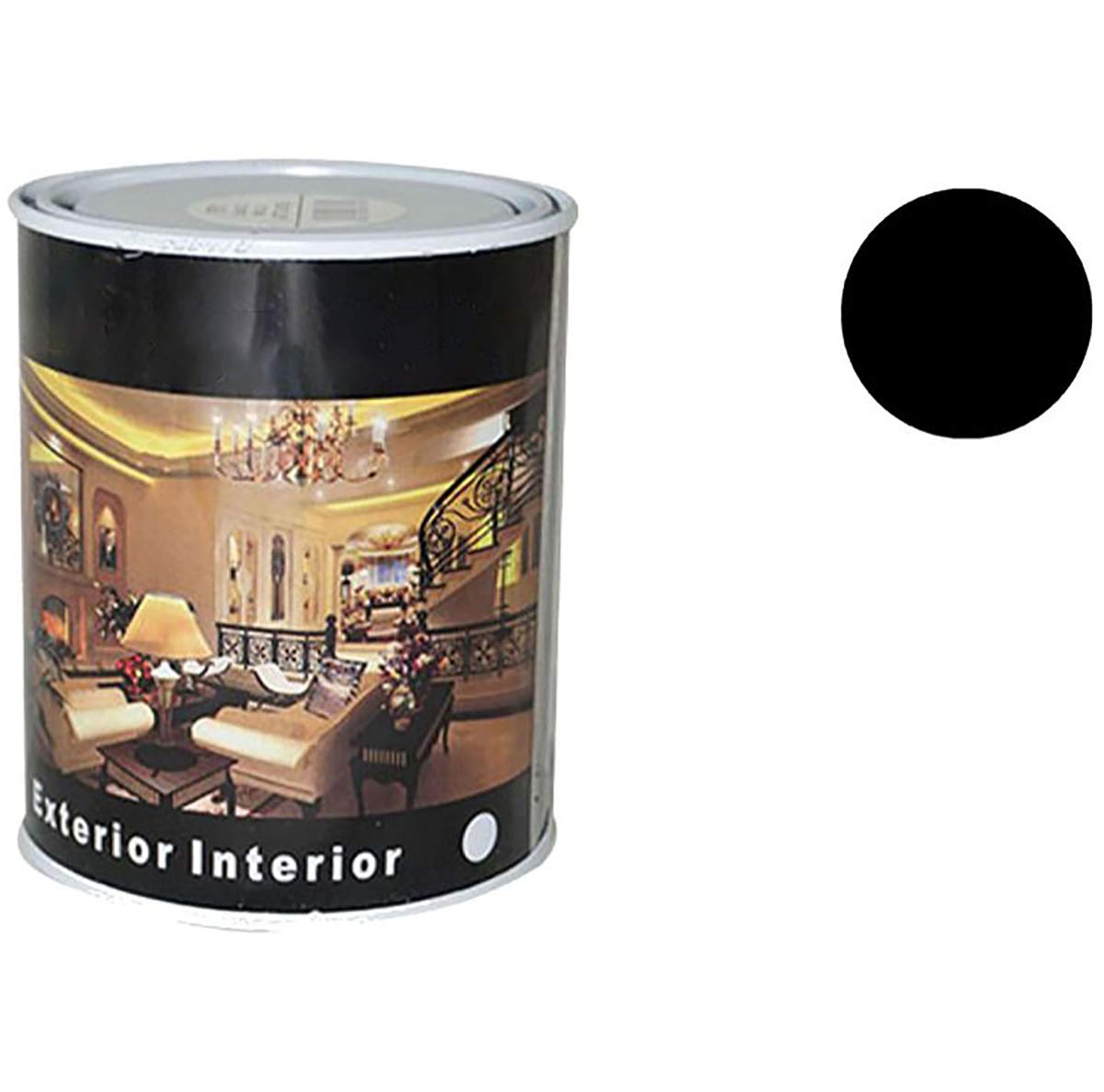 H HANSEL HOME Pintura Esmalte al Disolvente para Madera y Metal, Pintura Alquidica de Rápido Secado para Superfícies Interiores y Exteriores(Negro Satinado, 125 ML) — view 64