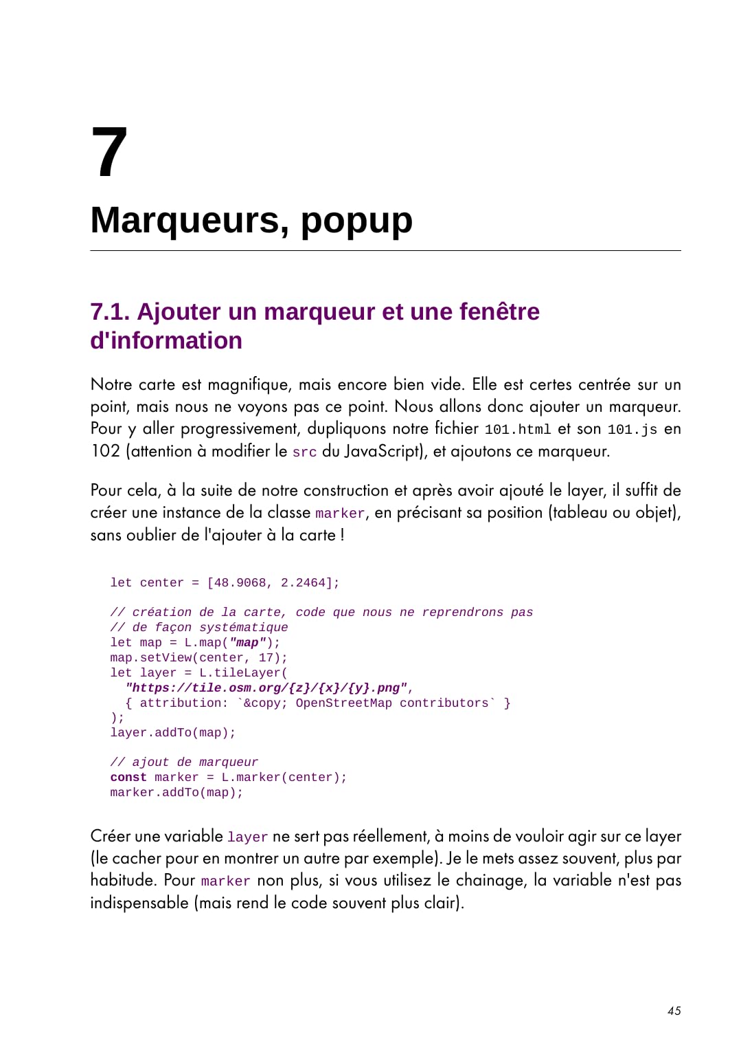 Cartographie web avec Leaflet: Créer de belles cartes dynamiques et interactives en JavaScript