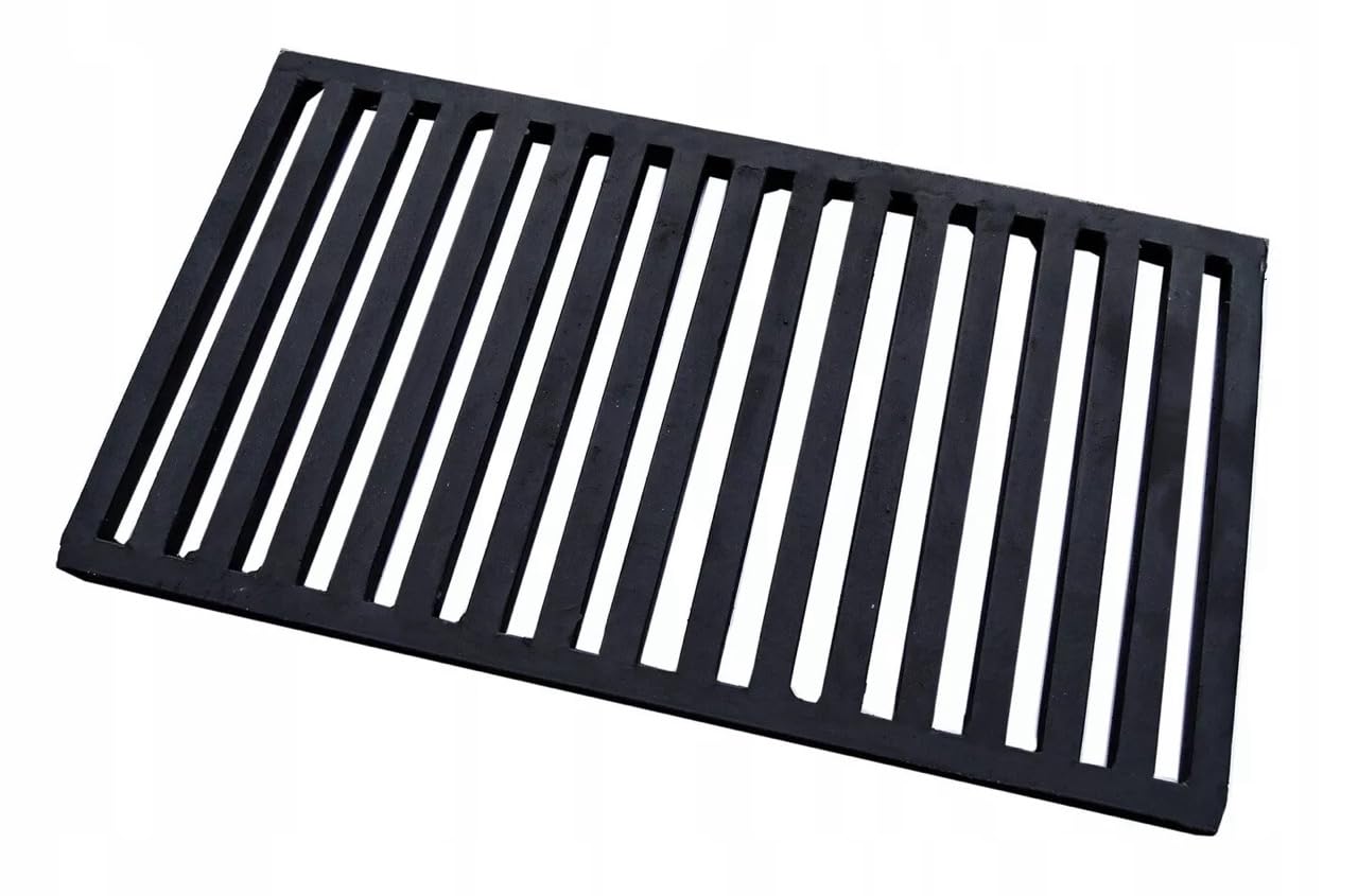 Ofenrost Eckrost für Kamin 18,5x32cm | 32x18,5cm Kaminrost Stahlgitterrost Ascherost Kaminrost Feuerrost Rost Ascherost Backofenrost Robuster Schwerlastrost | 185x320 mm | 320x185mm | Dicke 14mm