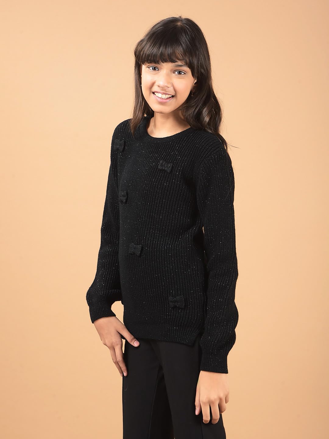 Crimsoune Club Girl's Black Sweater (5-6Y) 1