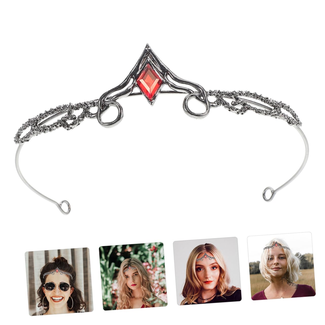 8 Pezzi Fascia Vintage Barocca Cerchietto con Retrò per Donne Accessorio per Compleanni Matrimoni e