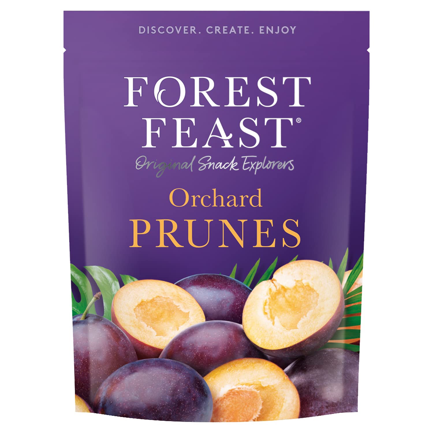 Dried Orchard Prunes 6 x 200g | Naturally Dried Whole Prunes Fruit Snack with No Added Sugar, High in Fibre & Low Fat | Snacking, Baking or Cooking
