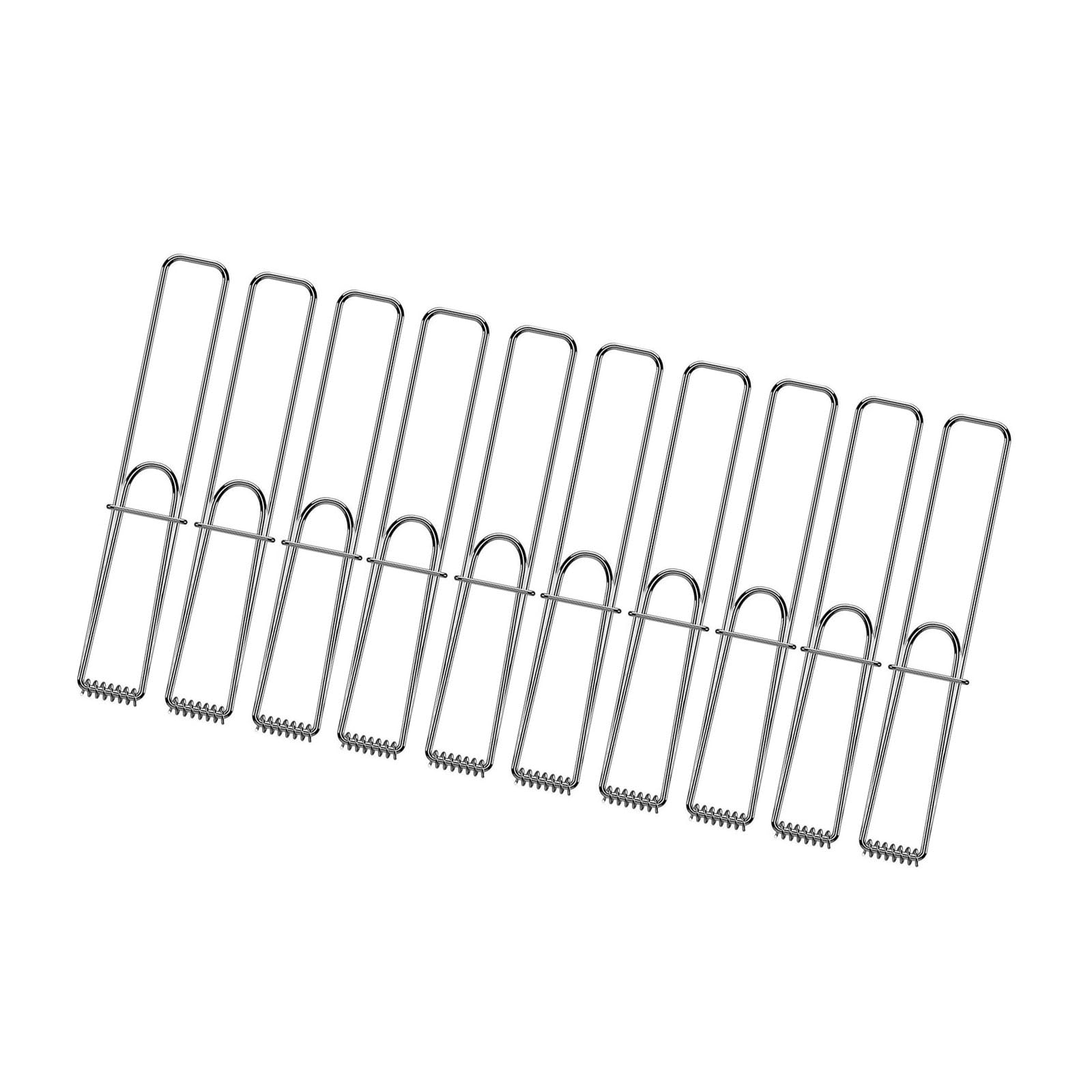 Qisuw Stainless Steel BBQ Tongs for Meat and Vegetables with Handle Outdoor Cooking Outdoor Cooking Utensils