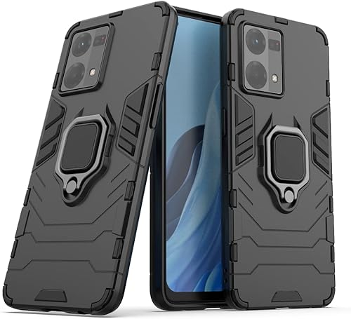 Miniatura 2 de Funda para Oppo Reno 7 4G, soporte magnético para automóvil para Oppo Reno7 4G CPH2363  F21s Pro 4G CPH2461  F21 Pro 4G, color negro