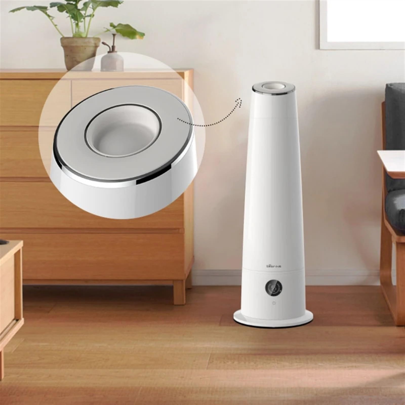 Umidificatore Umidificatore da Pavimento Domestico Basso Rumore Grande capacità Camera da Letto Soggiorno Nebbia Pesante Spruzzatore d'Aria purificato Nebulizzatore Umidificatore Silenzioso