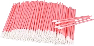 300 Pcs Make Up Lipstick Brushes, Lip Gloss Brushes, Lipstick Applicator Brushes, Makeup Lip Applicators Wands, Lip Gloss Concealer Brushes for Lip Makeup - Pink