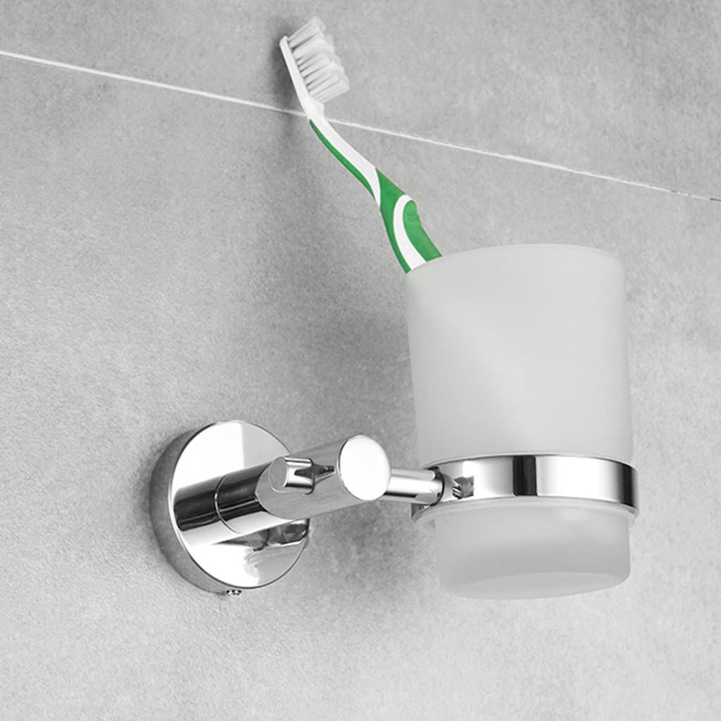 Soporte para cepillo de dientes de acero inoxidable, vaso de enjuague, vaso para cepillo de dientes, soporte para pasta de dientes, accesorio de baño
