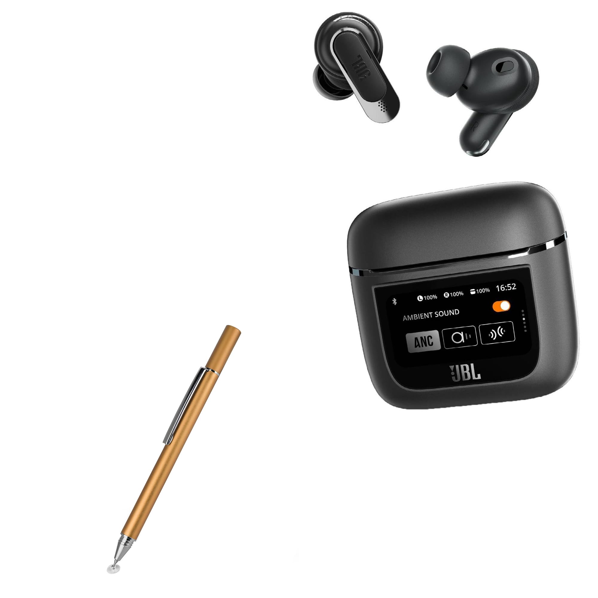 BoxWave Stylus Pen Compatible with JBL Tour Pro 2 - FineTouch Capacitive Stylus, Super Precise Stylus Pen - Champagne Gold