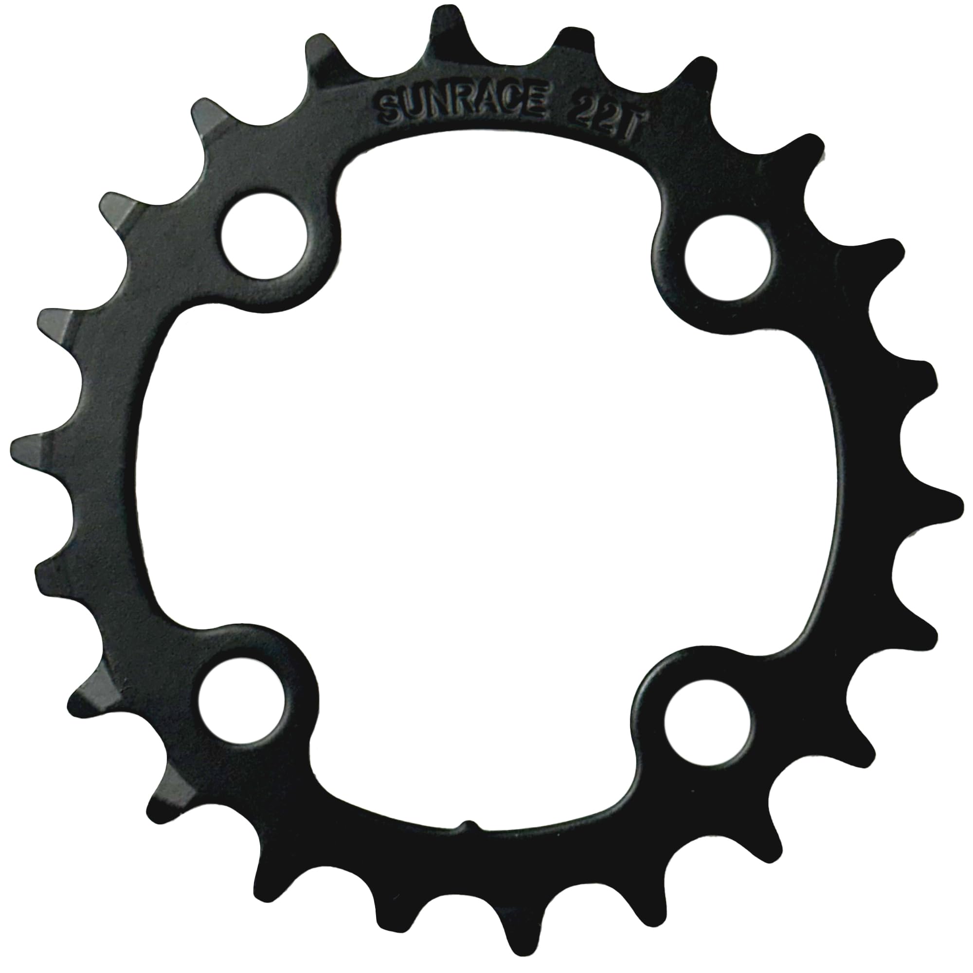 SunRace MS66 BCD 64 Chainring, Black, 22T